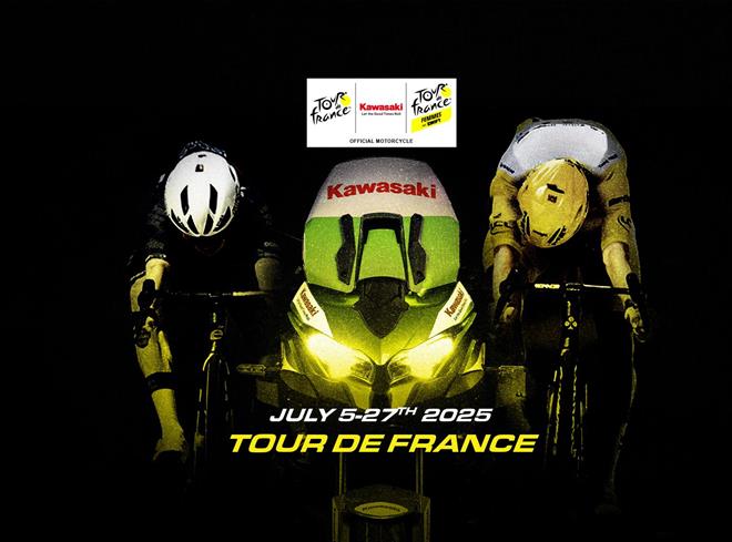 Tour de France 2025: Kawasaki Versys 1100 „mit von der Partie“